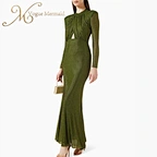 green rhinestone dress